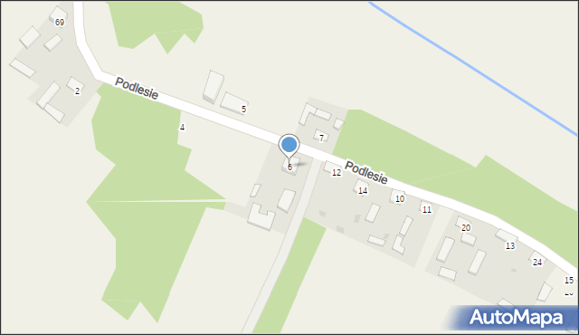Podlesie, Podlesie, 6, mapa Podlesie