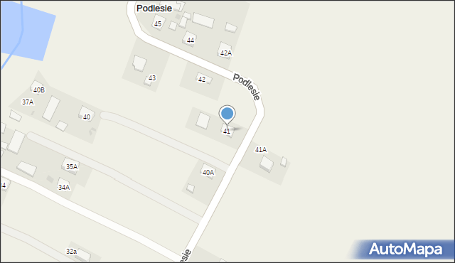 Podlesie, Podlesie, 41, mapa Podlesie
