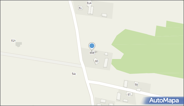 Podlesie, Podlesie, 60A, mapa Podlesie