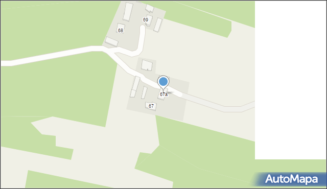 Podlesie, Podlesie, 67a, mapa Podlesie