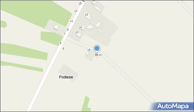 Podlesie, Podlesie, 15a, mapa Podlesie