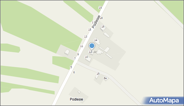 Podlesie, Podlesie, 16, mapa Podlesie