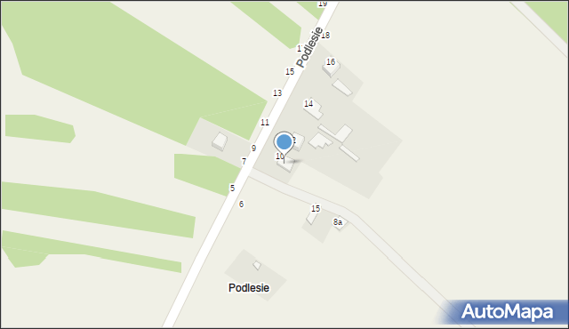 Podlesie, Podlesie, 16A, mapa Podlesie