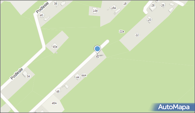 Podlesie, Podlesie, 42, mapa Podlesie