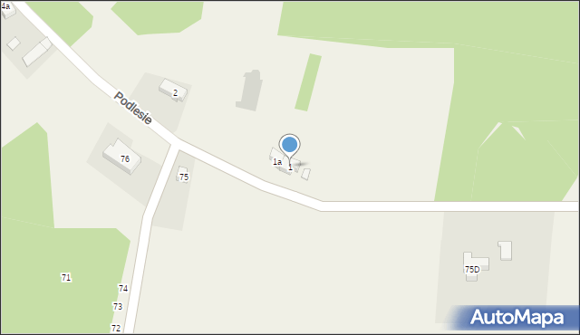 Podlesie, Podlesie, 1, mapa Podlesie