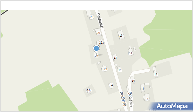 Podlesie, Podlesie, 22, mapa Podlesie