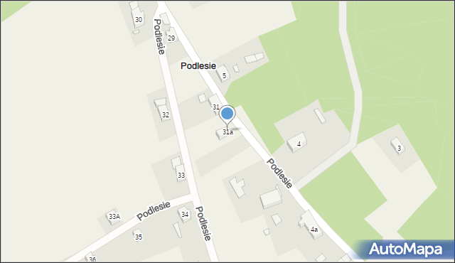 Podlesie, Podlesie, 31a, mapa Podlesie