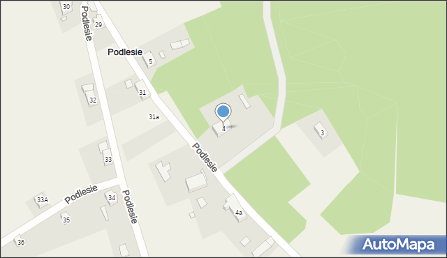 Podlesie, Podlesie, 4, mapa Podlesie