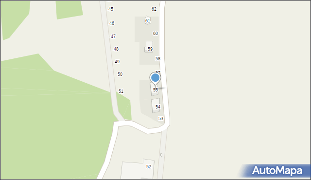 Podlesie, Podlesie, 55, mapa Podlesie