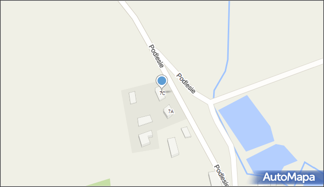 Podlesie, Podlesie, 7C, mapa Podlesie