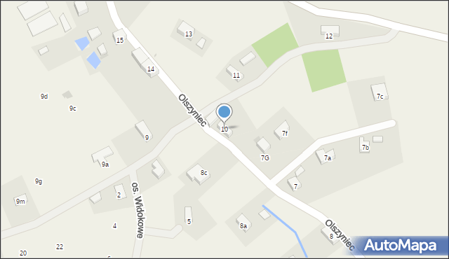 Podlesie, Podlesie, 10, mapa Podlesie