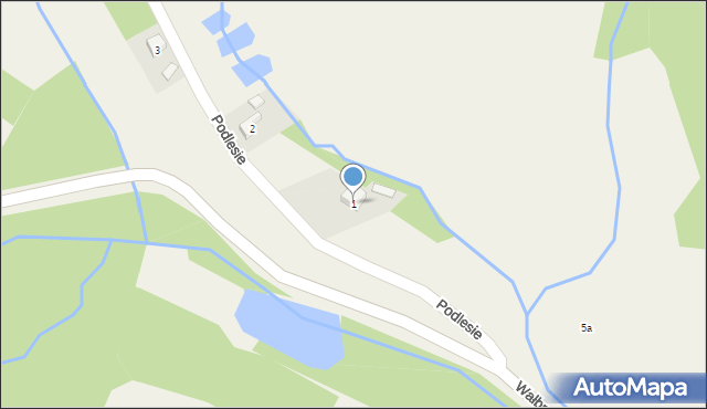 Podlesie, Podlesie, 1, mapa Podlesie