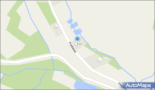 Podlesie, Podlesie, 2, mapa Podlesie