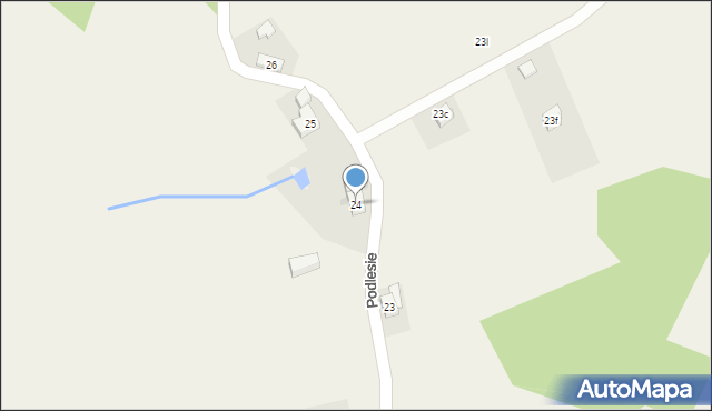Podlesie, Podlesie, 24, mapa Podlesie
