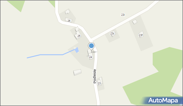 Podlesie, Podlesie, 24a, mapa Podlesie