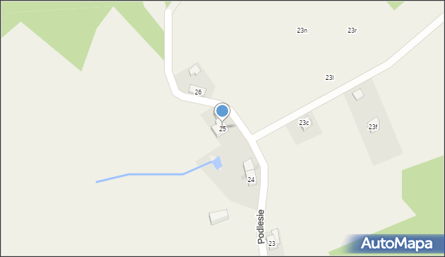 Podlesie, Podlesie, 25, mapa Podlesie