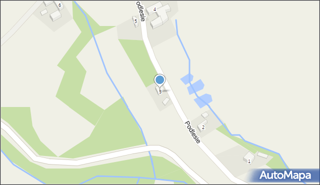 Podlesie, Podlesie, 3, mapa Podlesie