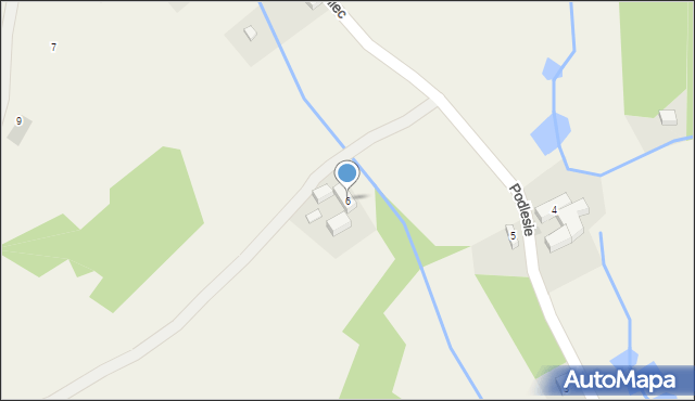 Podlesie, Podlesie, 6, mapa Podlesie