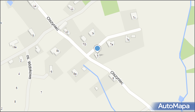 Podlesie, Podlesie, 7, mapa Podlesie