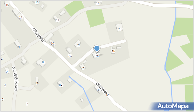 Podlesie, Podlesie, 7a, mapa Podlesie