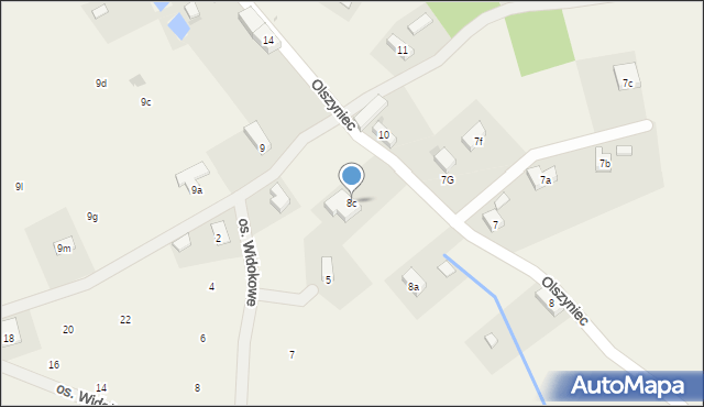 Podlesie, Podlesie, 8c, mapa Podlesie