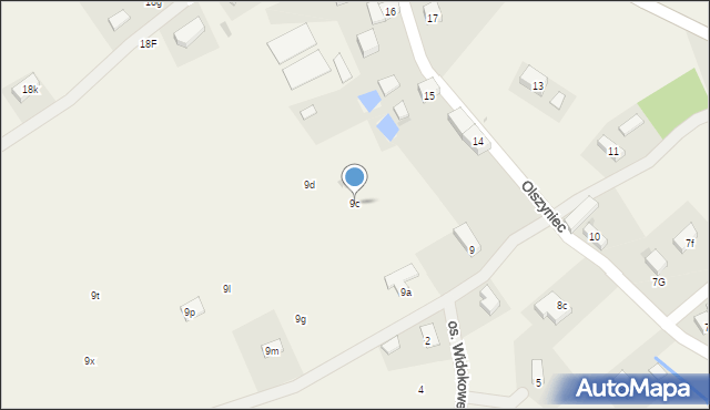 Podlesie, Podlesie, 9c, mapa Podlesie