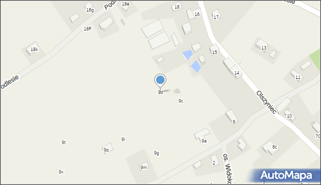 Podlesie, Podlesie, 9d, mapa Podlesie