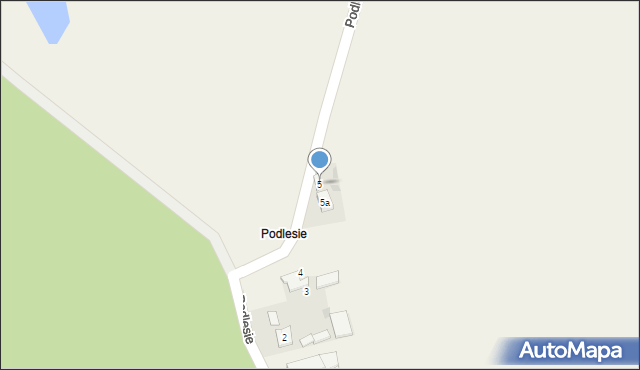 Podlesie, Podlesie, 5, mapa Podlesie