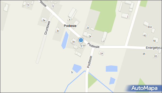 Podlesie, Podlesie, 3, mapa Podlesie