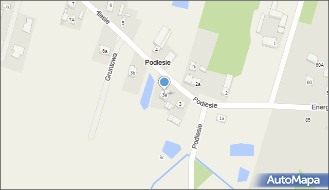 Podlesie, Podlesie, 3a, mapa Podlesie