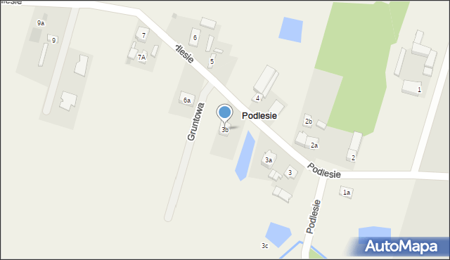 Podlesie, Podlesie, 3b, mapa Podlesie