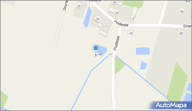 Podlesie, Podlesie, 3c, mapa Podlesie