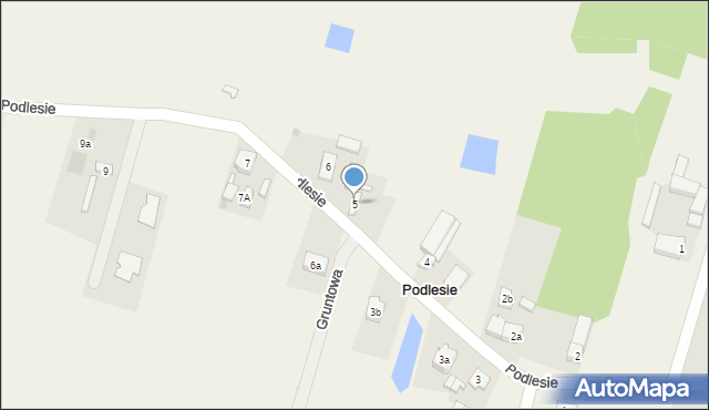 Podlesie, Podlesie, 5, mapa Podlesie