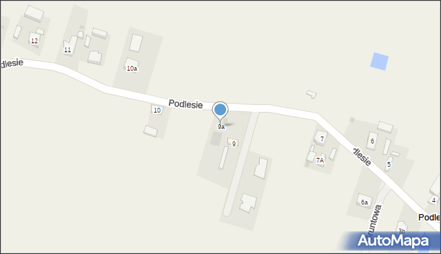 Podlesie, Podlesie, 9a, mapa Podlesie