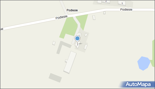 Podlesie, Podlesie, 1, mapa Podlesie