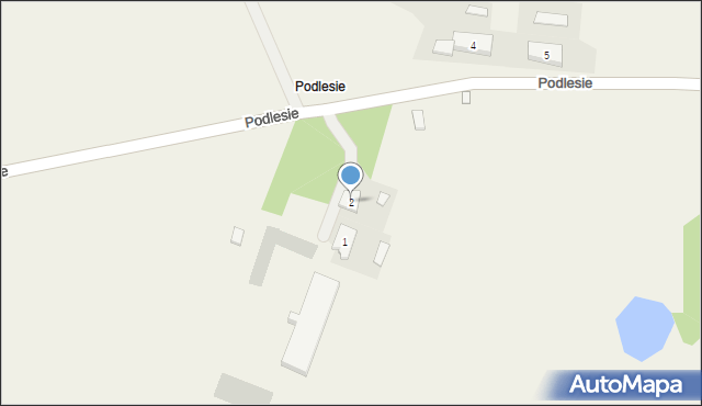 Podlesie, Podlesie, 2, mapa Podlesie