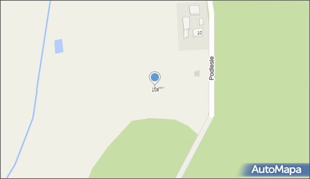 Podlesie, Podlesie, 10a, mapa Podlesie