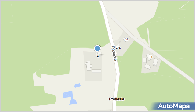 Podlesie, Podlesie, 4, mapa Podlesie