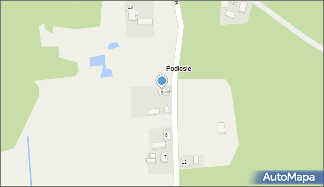 Podlesie, Podlesie, 5, mapa Podlesie