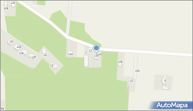 Podlesie, Podlesie, 11b, mapa Podlesie