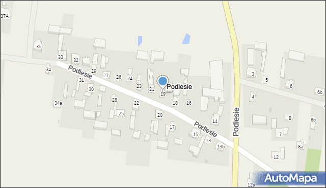 Podlesie, Podlesie, 19, mapa Podlesie