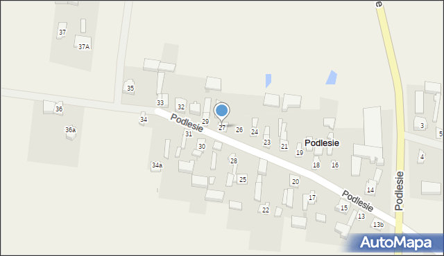 Podlesie, Podlesie, 27, mapa Podlesie