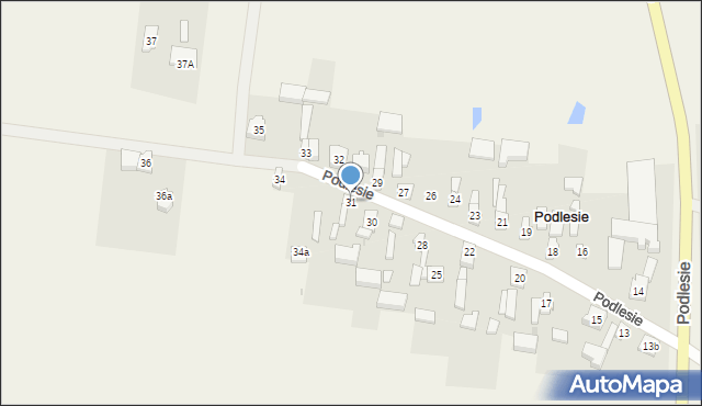 Podlesie, Podlesie, 31, mapa Podlesie