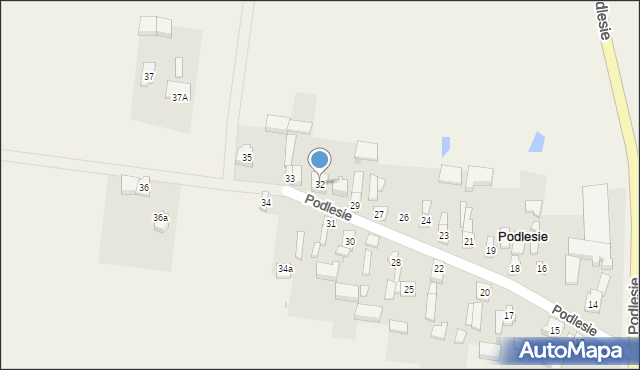 Podlesie, Podlesie, 32, mapa Podlesie