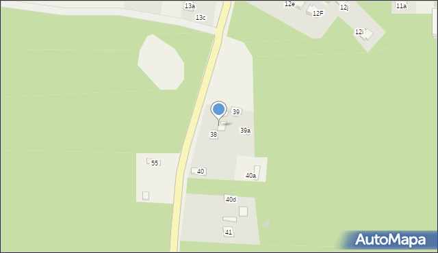 Podlesie, Podlesie, 38a, mapa Podlesie