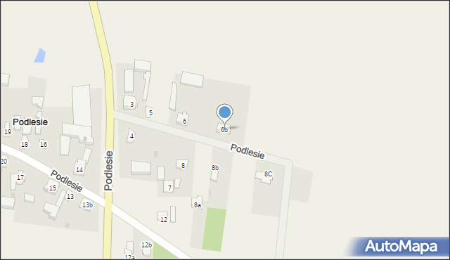 Podlesie, Podlesie, 6b, mapa Podlesie