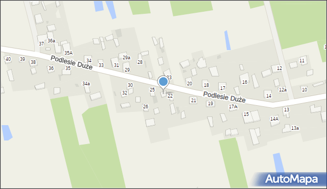 Podlesie Duże, Podlesie Duże, 24, mapa Podlesie Duże