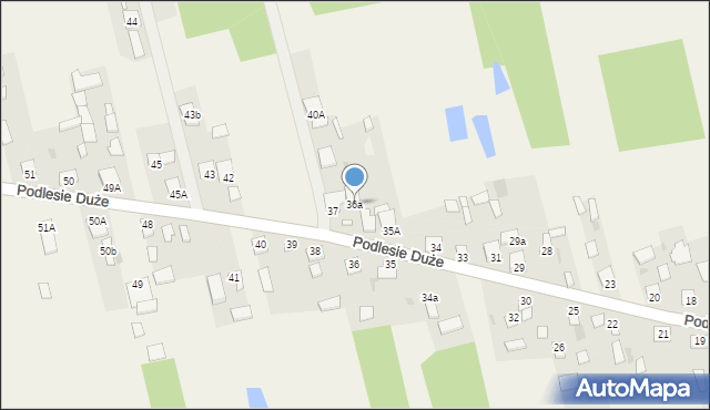 Podlesie Duże, Podlesie Duże, 36a, mapa Podlesie Duże