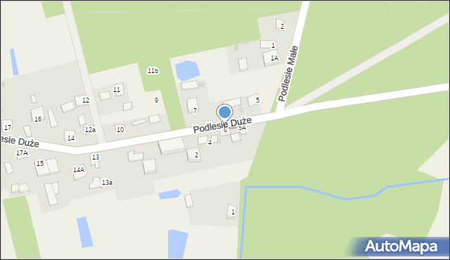 Podlesie Duże, Podlesie Duże, 6, mapa Podlesie Duże