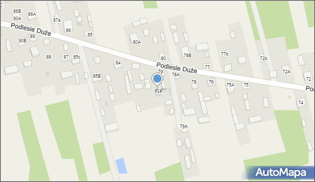 Podlesie Duże, Podlesie Duże, 82, mapa Podlesie Duże